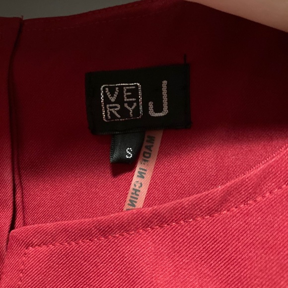 Very J Red Ruffle Dress Size S - Picture 4 of 4